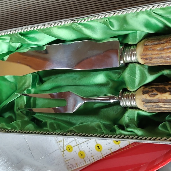 Rostfrei Carving Stag knife Set - Picture 3 of 5